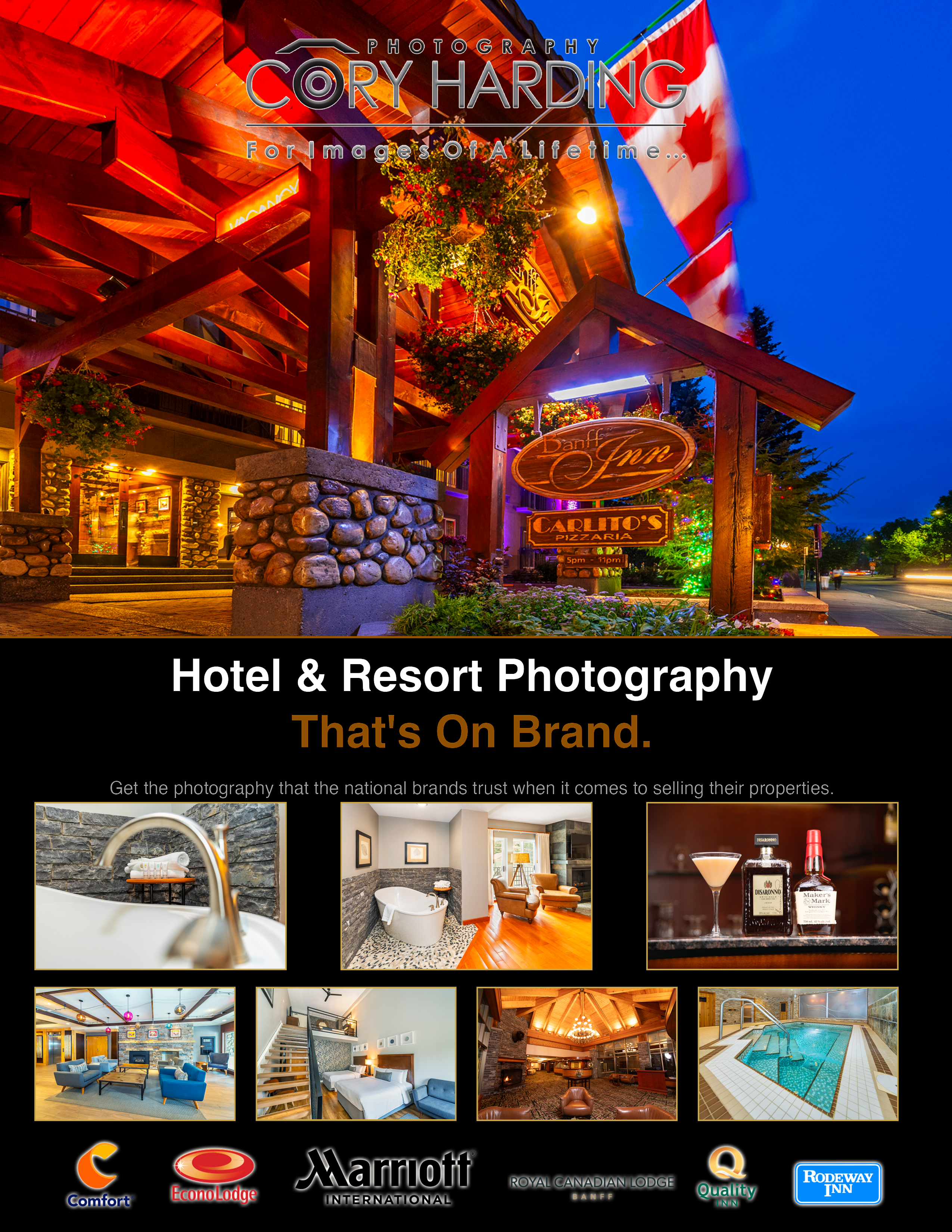 Hotel Photography services by Cory Harding — professional hospitality photography in Calgary, Alberta